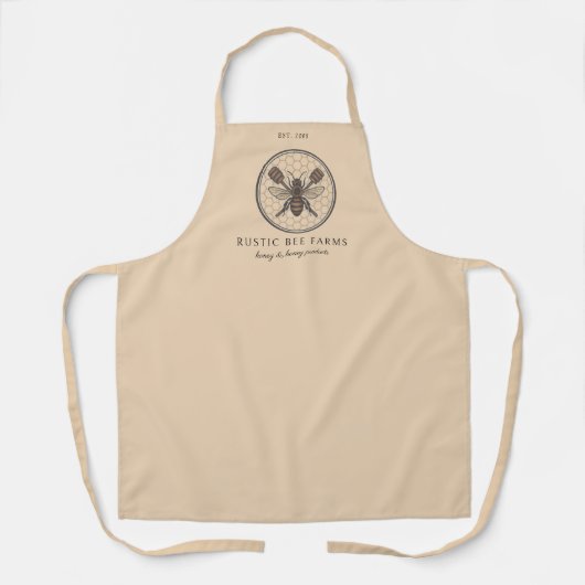 Tablier Rustic Honey Bee Beekeeper Apiary (Recto)