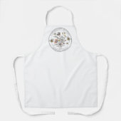 Tablier Rustic Honey Bee Florals Apiary Beekeeper (Recto)