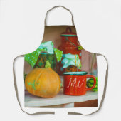 Tablier Rustic Still Life avec un Citrouille et une Mug Ro (Recto)