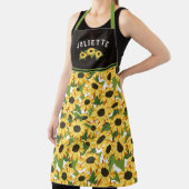 Tablier Rustic Sunflower & Wood Nom d'ajout (Insitu)