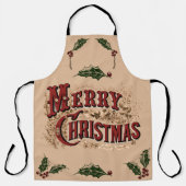 Tablier Rustique 1876 Joyeux Noël (Recto)