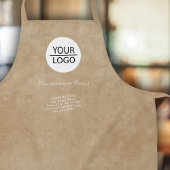 Tablier Rustique Ajouter votre logo Texte personnalisé Pro