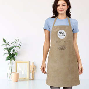 Tablier Rustique Ajouter votre logo Texte personnalisé Pro