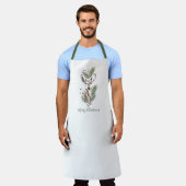 Tablier Rustique aquarelle Deer Holiday Kitchen (Porté)