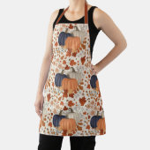 Tablier Rustique Automne Citrouille Feuille Fleur sauvage (Insitu)