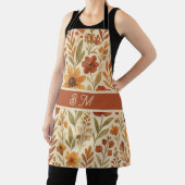 Tablier Rustique Automne vibes d'automne & Monogramme flor (Insitu)