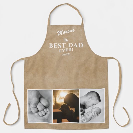 Tablier Rustique Meilleur papa Jamais Père`s Day Keepsaké  (Recto)