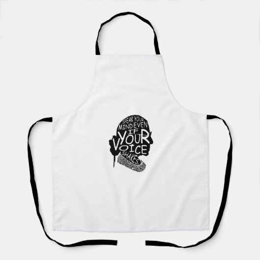 Tablier Ruth Parle Ton Esprit Même Si Ta Voix Tire (Recto)