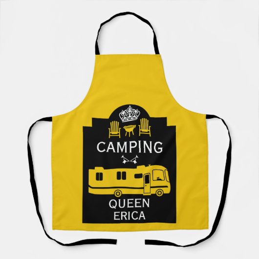Tablier RV Camping Queen USA (Recto)