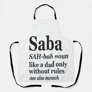Tablier Saba Hébreu Grand-père Définition Juif Hanoukka Gi