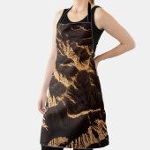 Tablier Sable Brown et noir le matin (Insitu)