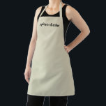 Tablier Sable minimaliste noir texte personnalisé élégant<br><div class="desc">Personnaliser Nom texte minimaliste élégant sable beige noir noir Apron Personnaliser,  personnalisez avec nom,  citation,  phrase ou texte Grand pour les cuisiniers,  chefs,  poteries,  céramiques,  artisanat,  travail,  cuisine,  boulangerie,  barbecue,  grill,  ainsi que les entreprises et magasins,  etc</div>