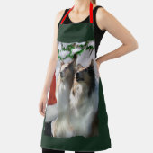 Tablier Sable Rough Collie Cadeaux de Noël (Insitu)