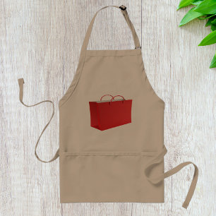 Tablier Sac commercial rouge Vibrant Adulte Apron