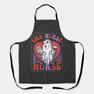 Tablier Sac infirmière Cna Halloween fantôme stéthoscope s