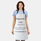 Tablier Sachets maison faits avec amour ajouter texte site (Porté)