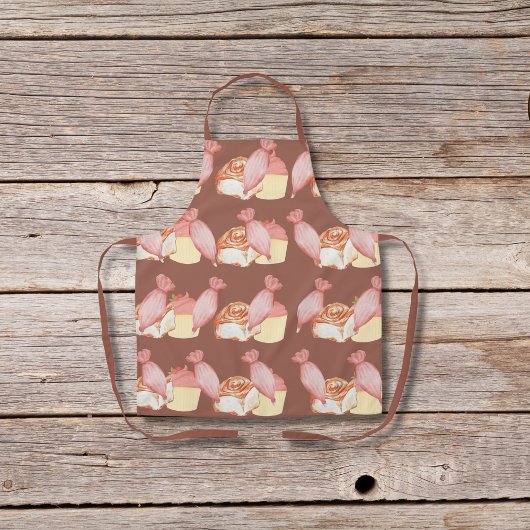 Tablier Sacs de pâtisserie, petits pains de cannelle et pe