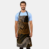 Tablier Safari africain : Zebra Vintage Design (Porté)