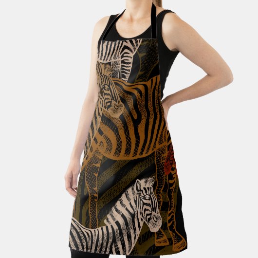 Tablier Safari africain : Zebra Vintage Design (Insitu)