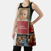 Tablier Sage RED Photos collage Christmas new year (Insitu)