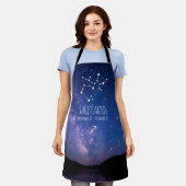 Tablier Saggitarius | Constellation Zodiaque personnalisée (Porté)