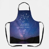 Tablier Saggitarius | Constellation Zodiaque personnalisée (Recto)