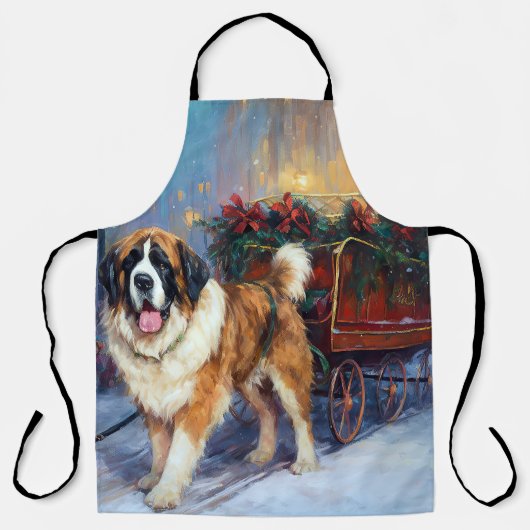 Tablier Saint Bernard Christmas Festive (Recto)