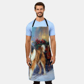 Tablier Saint Bernard Christmas Festive (Porté)