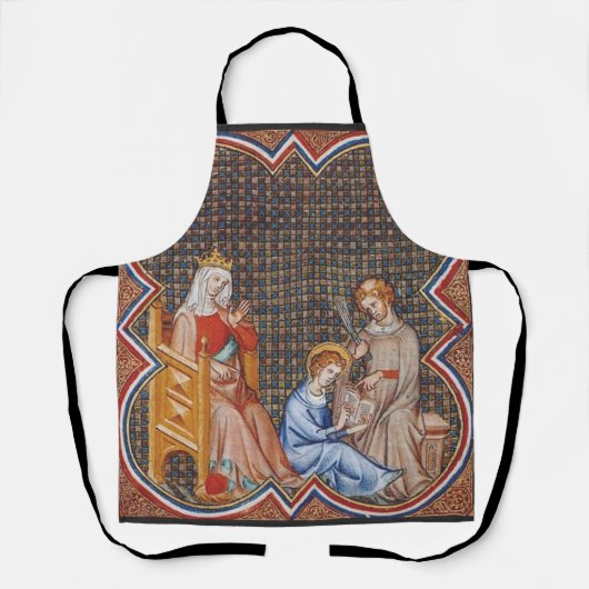 Tablier Saint Louis IX de France Protecteur des Rois Art (Recto)