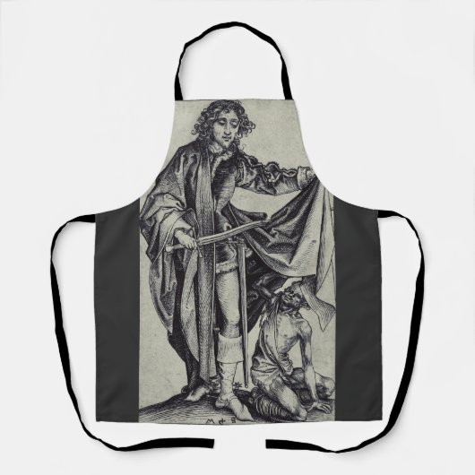 Tablier Saint Martin de Tours Gravure d'art (Recto)
