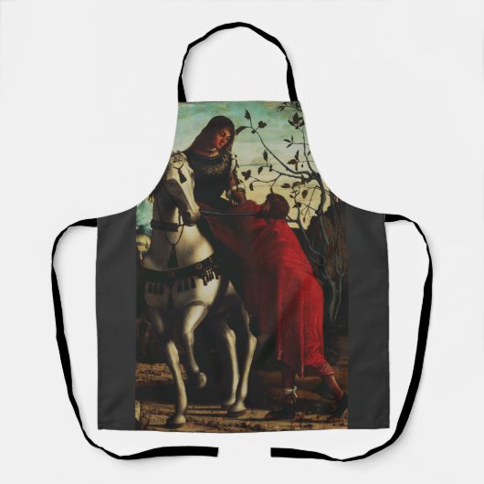 Tablier Saint Martin et le mendiant (Recto)