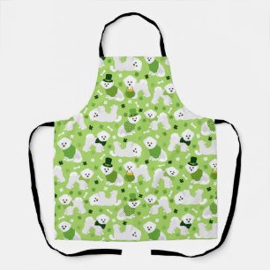 Tablier Saint Patrick's Day Bichon Frise
