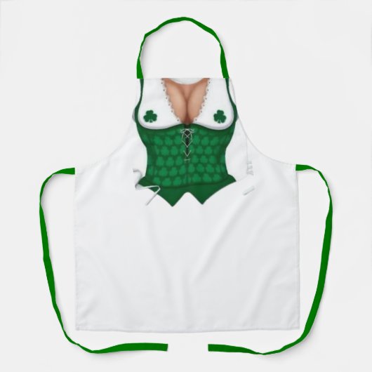 Tablier Saint Patrick's Day Cheeky Irish Waitress Apron (Recto)