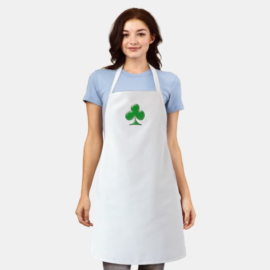 Tablier Saint Patrick's Day Irlandais Green Clover shamroc (Porté)