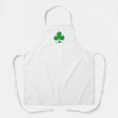 Tablier Saint Patrick's Day Irlandais Green Clover shamroc (Recto)