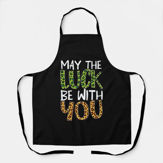 Tablier Saint Patrick's Day Que la chance soit avec vous (Recto)