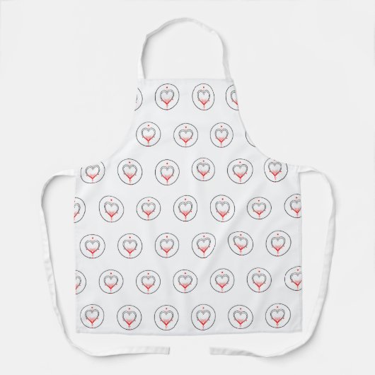 Tablier Saint Valentin Amour & Coeurs (Recto)
