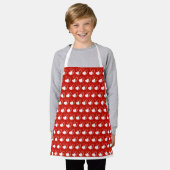 Tablier Saint-Valentin Coeurs Tordus (Porté)