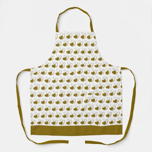 Tablier Saint-Valentin Coeurs Tordus (Recto)