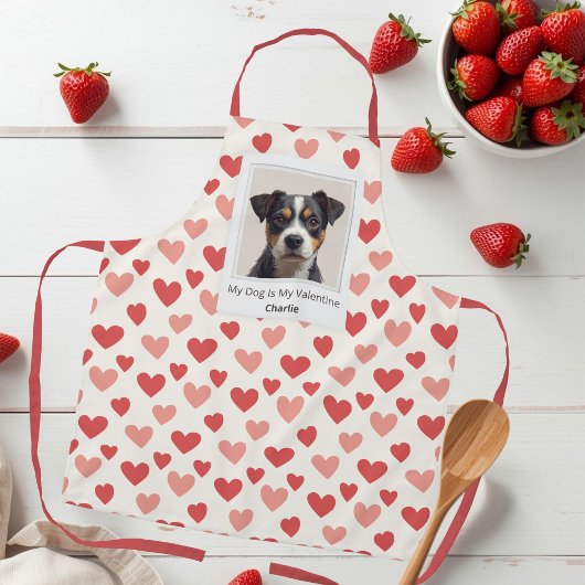 Tablier Saint-Valentin Moderne pour Chien Personnalisé