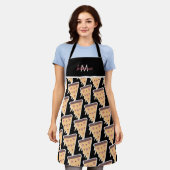 Tablier Saint Valentin Thème Coeur Pizza Motif Apron (Porté)