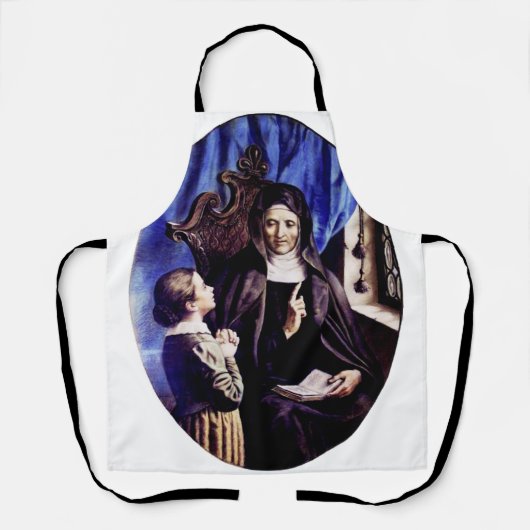 Tablier Sainte Angela Merici Vierge et fondatrice (Recto)