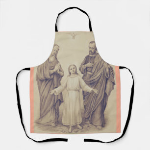 Tablier Sainte Famille Jésus, Vierge Marie et Saint Joseph