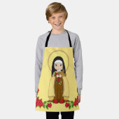 Tablier Sainte Thérèse de l'Enfant Jésus Roses (Porté)