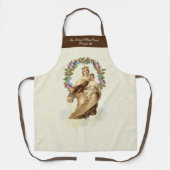 Tablier Sainte Vierge Marie Mont Carmel Floral (Recto)