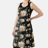 Tablier Saison citrouille d'épices Floral Latte Café Mug (Insitu)