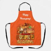 Tablier Saison citrouille Personnaliser d'automne Texte et (Recto)