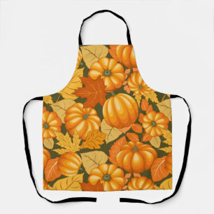 Tablier Saison d'automne Halloween Citrouille Motif