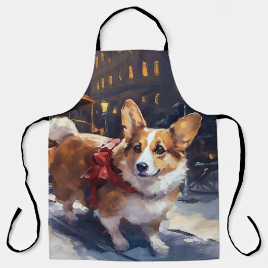 Tablier Saison de Noël de Corgi (Recto)