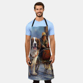 Tablier Saison de Noël de l'espagnol Springer anglais (Porté)